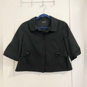 Elie Tahari Peplum Cropped Jacket